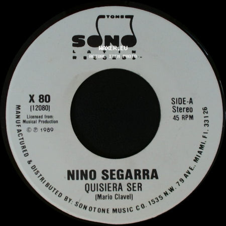 Nino Segarra - Quisiera Ser / Quisiera Ser side A