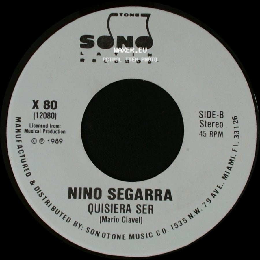 Nino Segarra - Quisiera Ser / Quisiera Ser side B