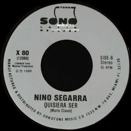 Nino Segarra - Quisiera Ser / Quisiera Ser side B