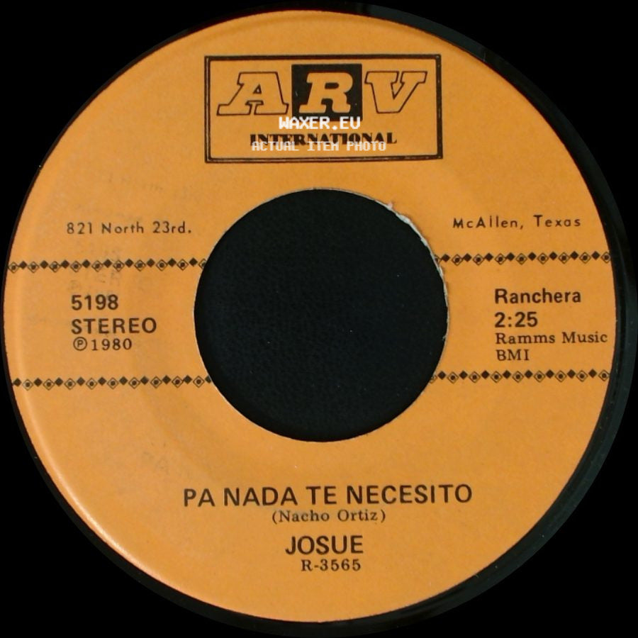 Josue - Pa Nada Te Necesito / Tu Eres Mi Estrella side A