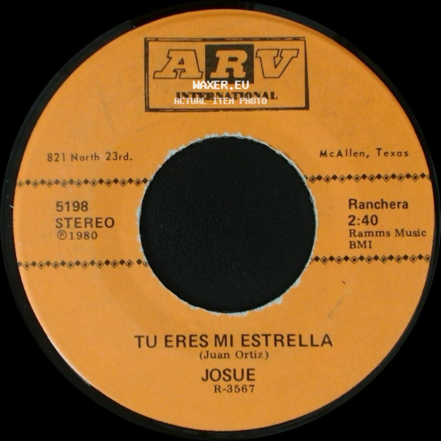 Josue - Tu Eres Mi Estrella / Pa Nada Te Necesito side A