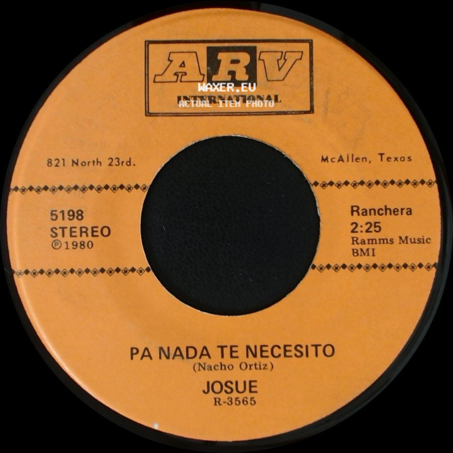 Josue - Tu Eres Mi Estrella / Pa Nada Te Necesito side B