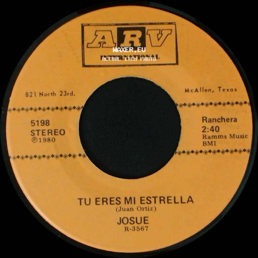 Josue - Tu Eres Mi Estrella / Pa Nada Te Necesito side A