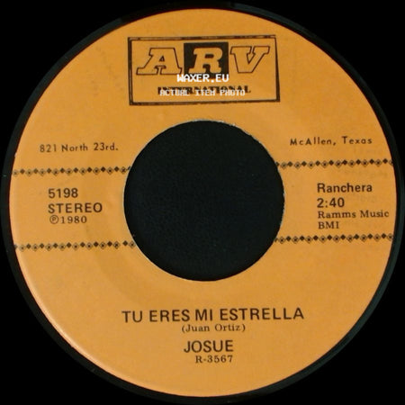 Josue - Tu Eres Mi Estrella / Pa Nada Te Necesito side A