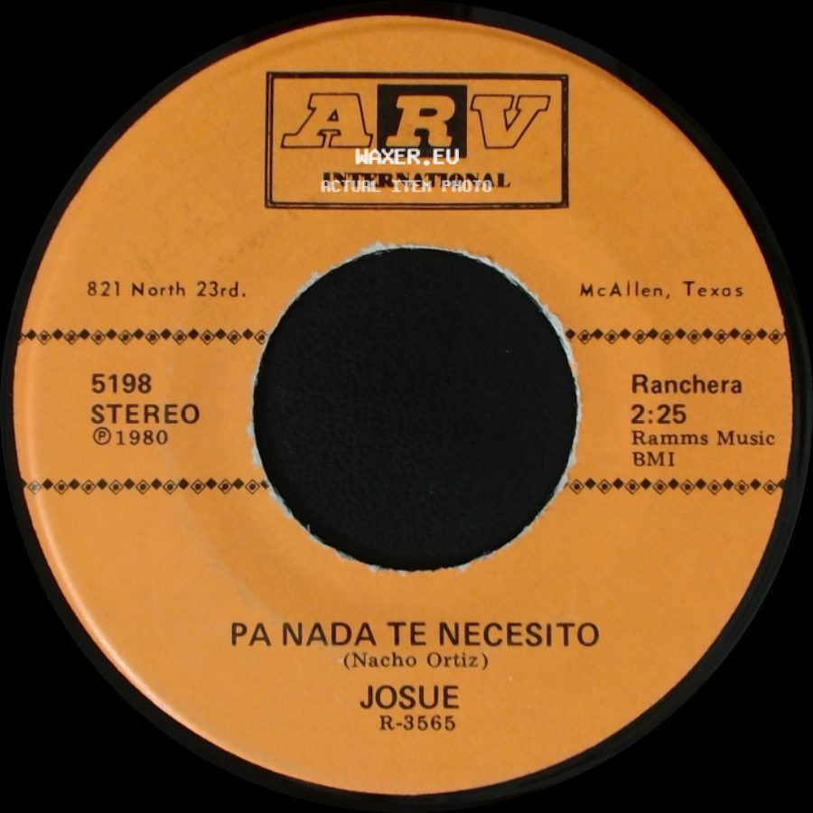 Josue - Tu Eres Mi Estrella / Pa Nada Te Necesito side B