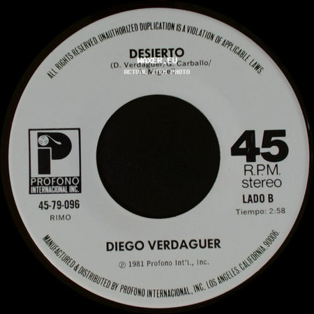 Diego Verdaguer - Corazon De Papel / Desierto side B
