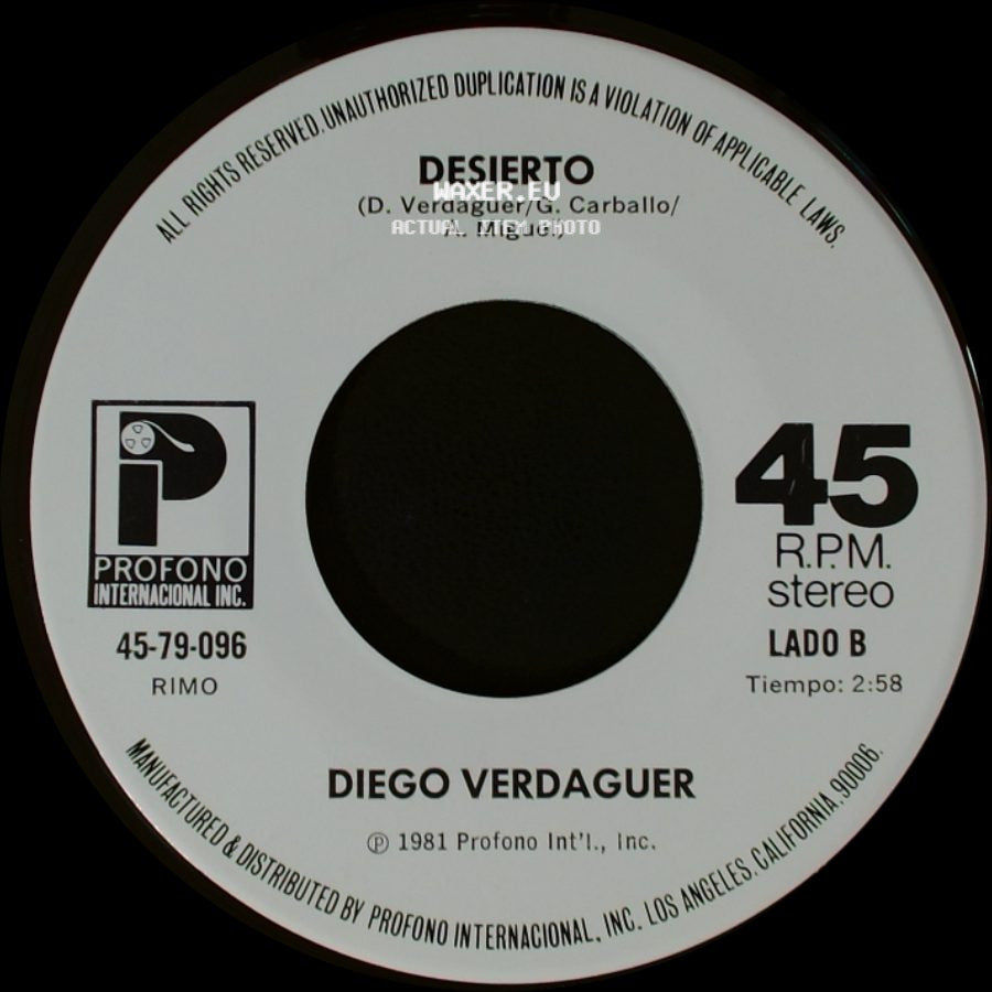 Diego Verdaguer - Corazon De Papel / Desierto side B