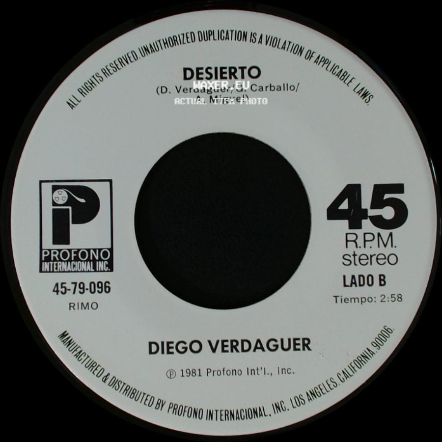 Diego Verdaguer - Corazon De Papel / Desierto side B