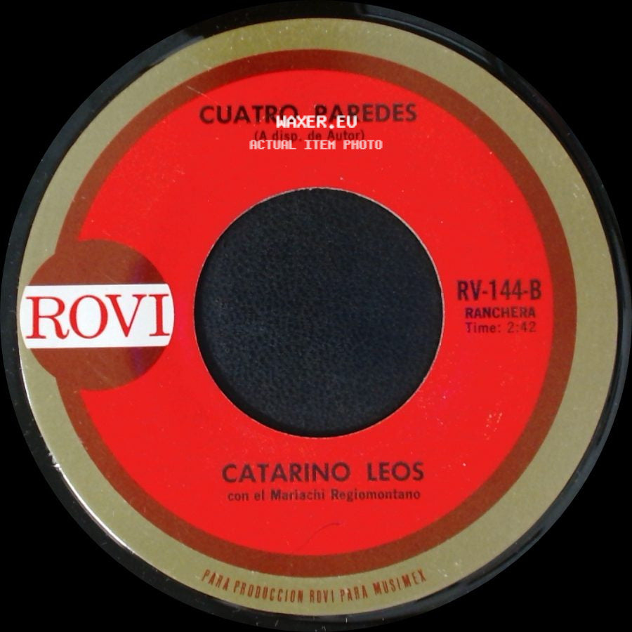 Catarino Leos - Cualquier Cosa / Cuatro Paredes side B