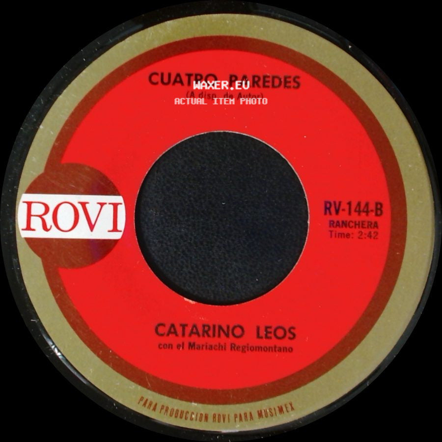 Catarino Leos - Cualquier Cosa / Cuatro Paredes side B