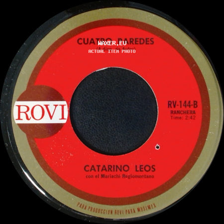 Catarino Leos - Cualquier Cosa / Cuatro Paredes side B