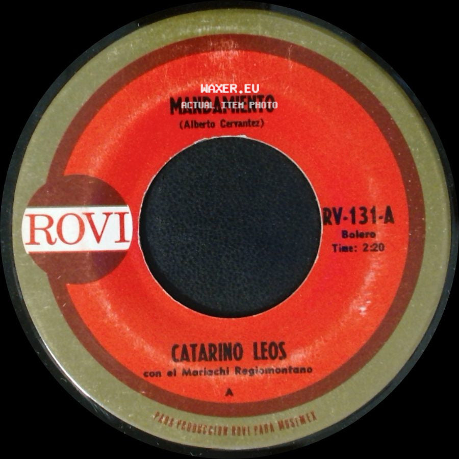 Catarino Leos - Mandamiento / Buen Amigo side A