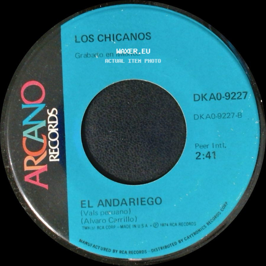 Los Chicanos - Mi Ultimo Fracaso / El Andariego side B