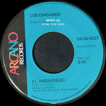 Los Chicanos - Mi Ultimo Fracaso / El Andariego side B