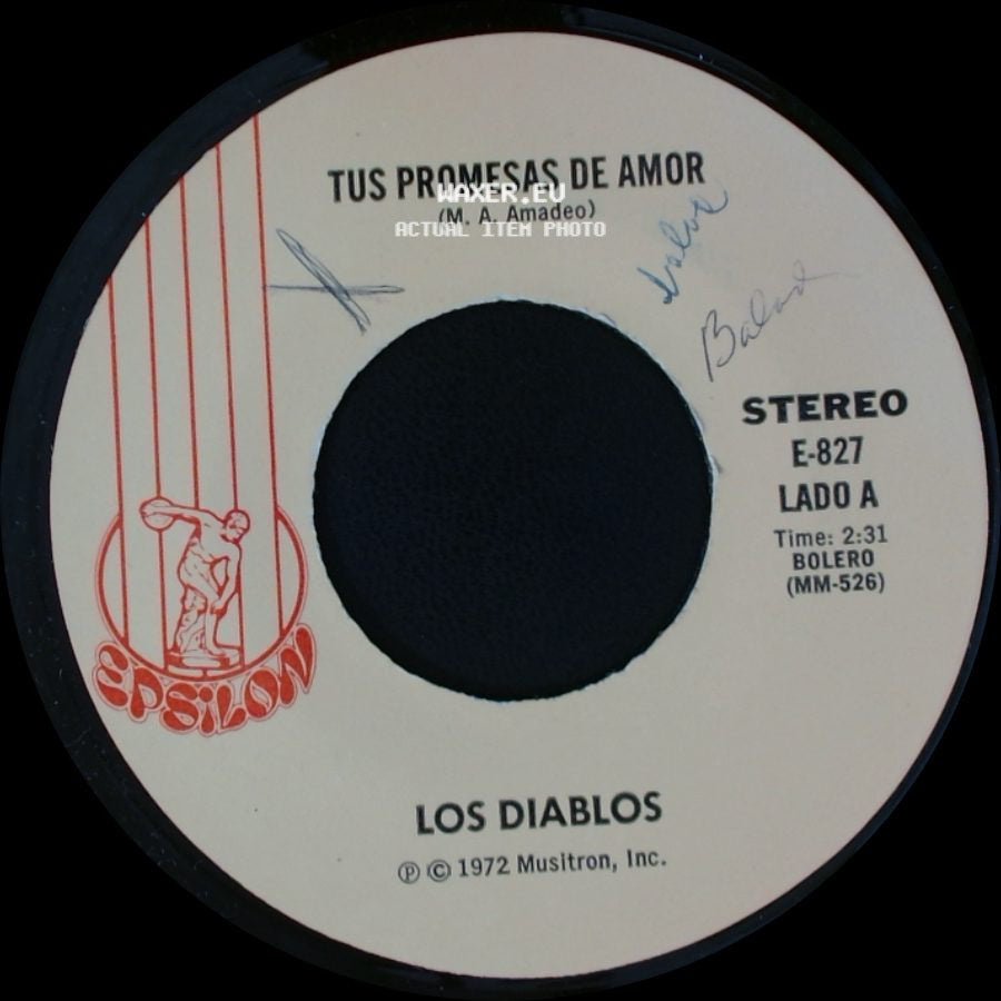 Los Diablos - Tus Promesas De Amor / La Flaquencia (D.A.R.) side A