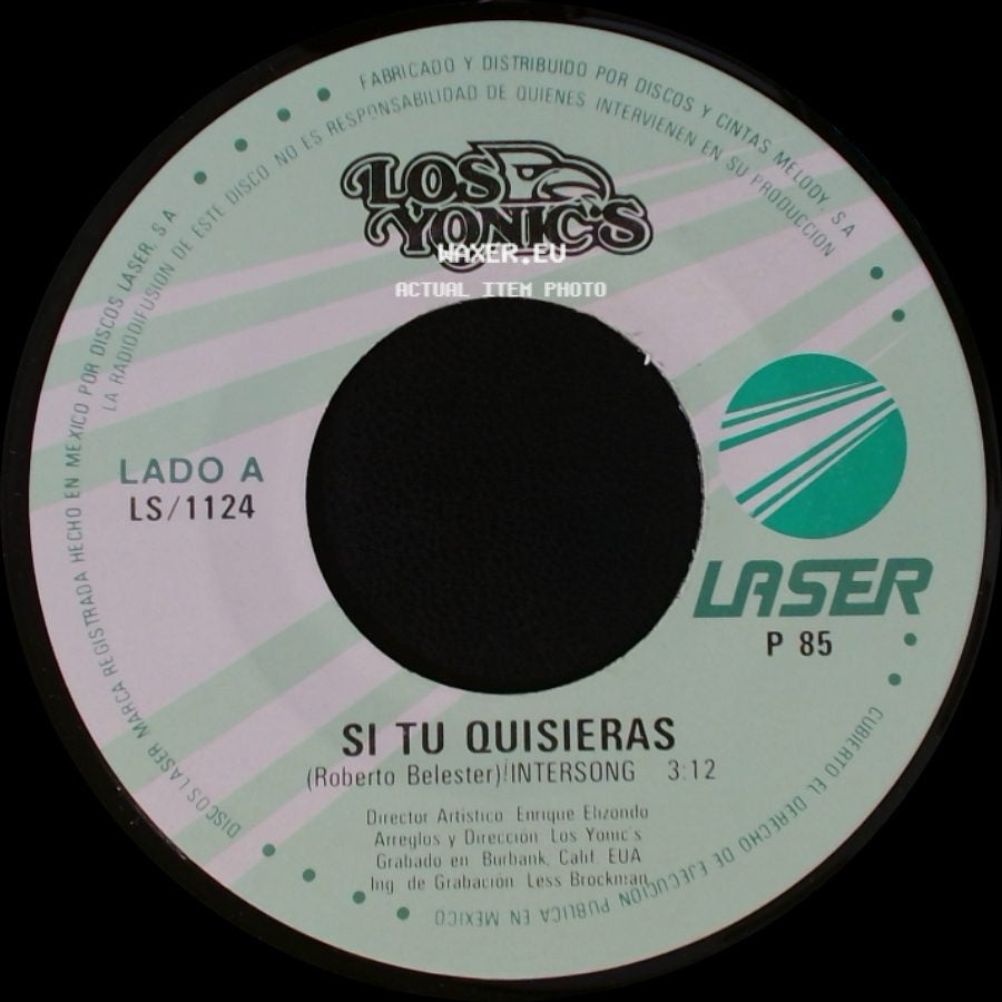 Los Yonic's - Si Tu Quisieras / Cariño Compartido side A