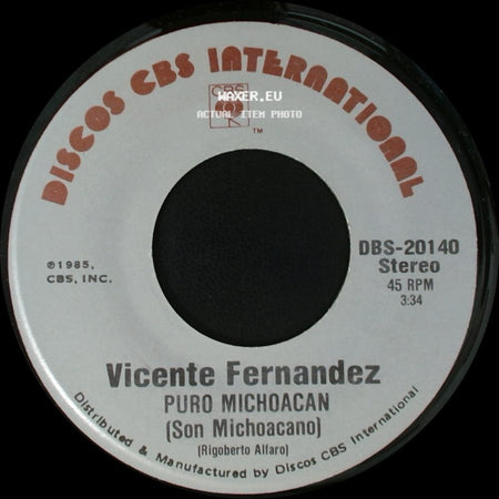 Vicente Fernandez - Puro Michoacan (Son Michoacano) / Ensayo (Bolero) side A