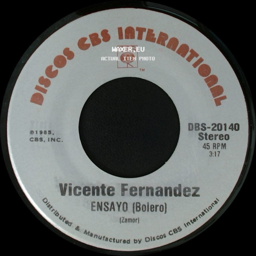 Vicente Fernandez - Puro Michoacan (Son Michoacano) / Ensayo (Bolero) side B
