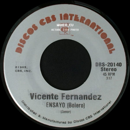 Vicente Fernandez - Puro Michoacan (Son Michoacano) / Ensayo (Bolero) side B