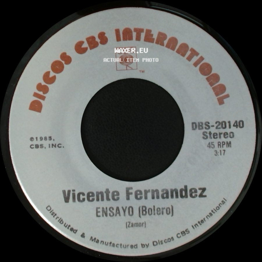 Vicente Fernandez - Ensayo (Bolero) / Puro Michoacan (Son Michoacano) side A