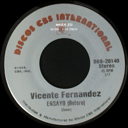 Vicente Fernandez - Ensayo (Bolero) / Puro Michoacan (Son Michoacano) side A