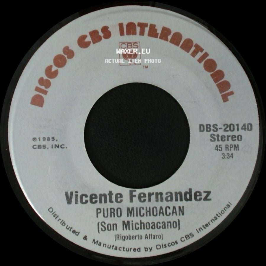 Vicente Fernandez - Puro Michoacan (Son Michoacano) / Ensayo (Bolero) side A