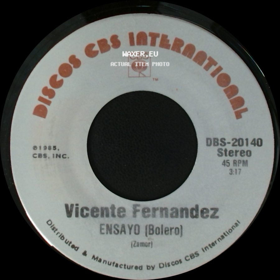 Vicente Fernandez - Puro Michoacan (Son Michoacano) / Ensayo (Bolero) side B