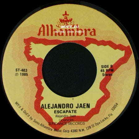 Alejandro Jaen - Vas A Acordarte De Mi / Escapate side B