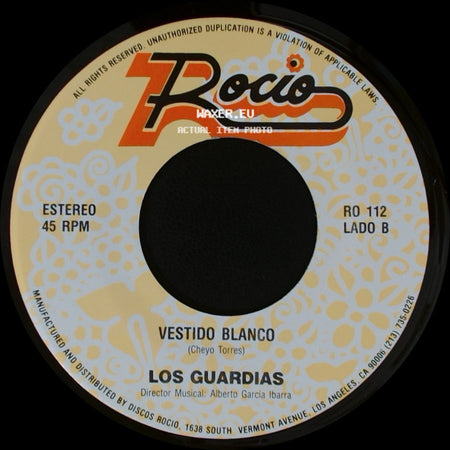 Los Guardias - Vaquerita De Mi Vida / Vestido Blanco side B