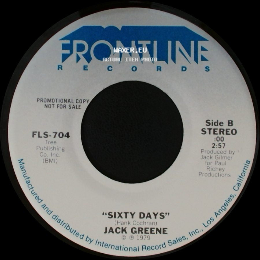 Jack Greene - Yours For The Taking / Sixty Days side B