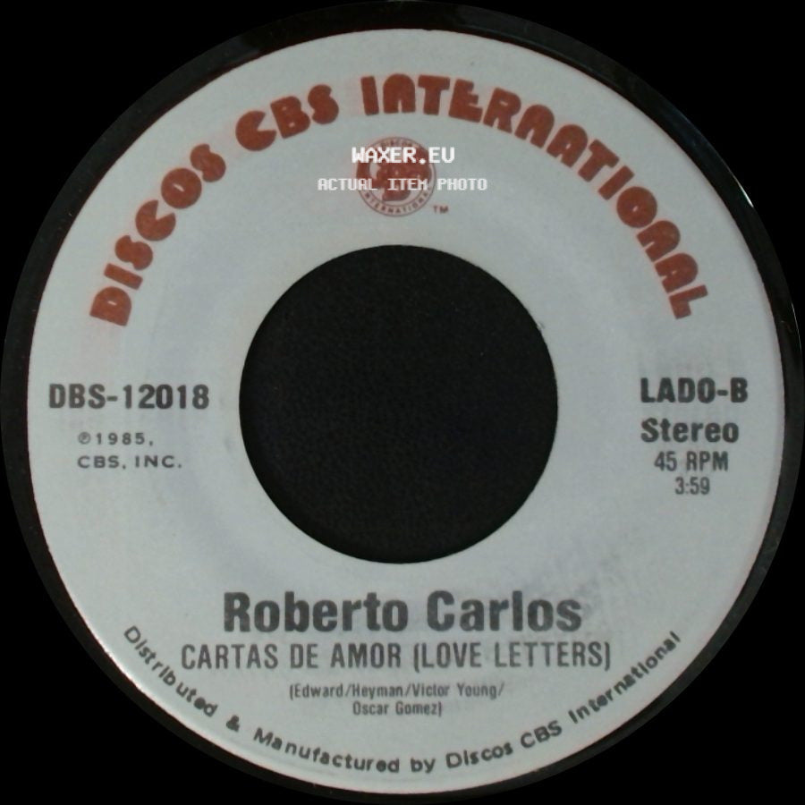 Roberto Carlos - Corazon (Coracao) / Cartas De Amor (Love Letters) side B