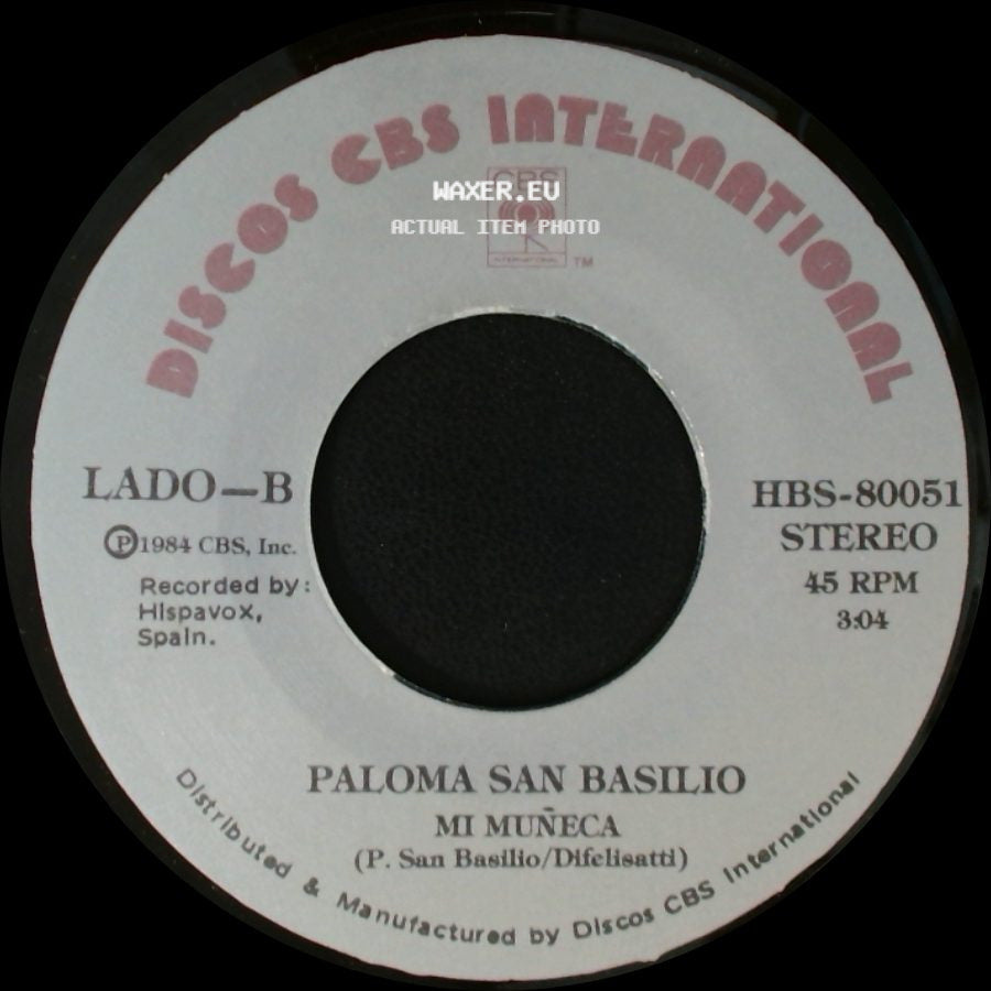 Paloma San Basilio - Por Que Me Abandonaste / Mi Muñeca side B