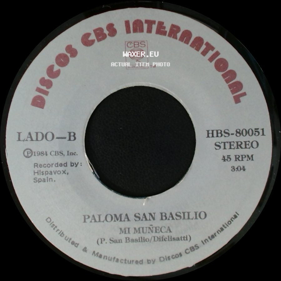 Paloma San Basilio - Por Que Me Abandonaste / Mi Muñeca side B