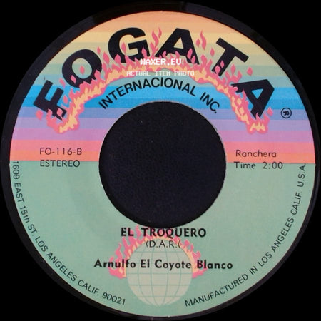 Arnulfo El Coyote Blanco - Prenda Adoroda / El Troquero side B