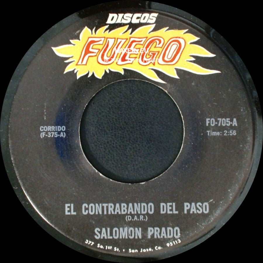 Salomon Prado - El Contrabando Del Paso / Abandonado Y Sin Fin side A