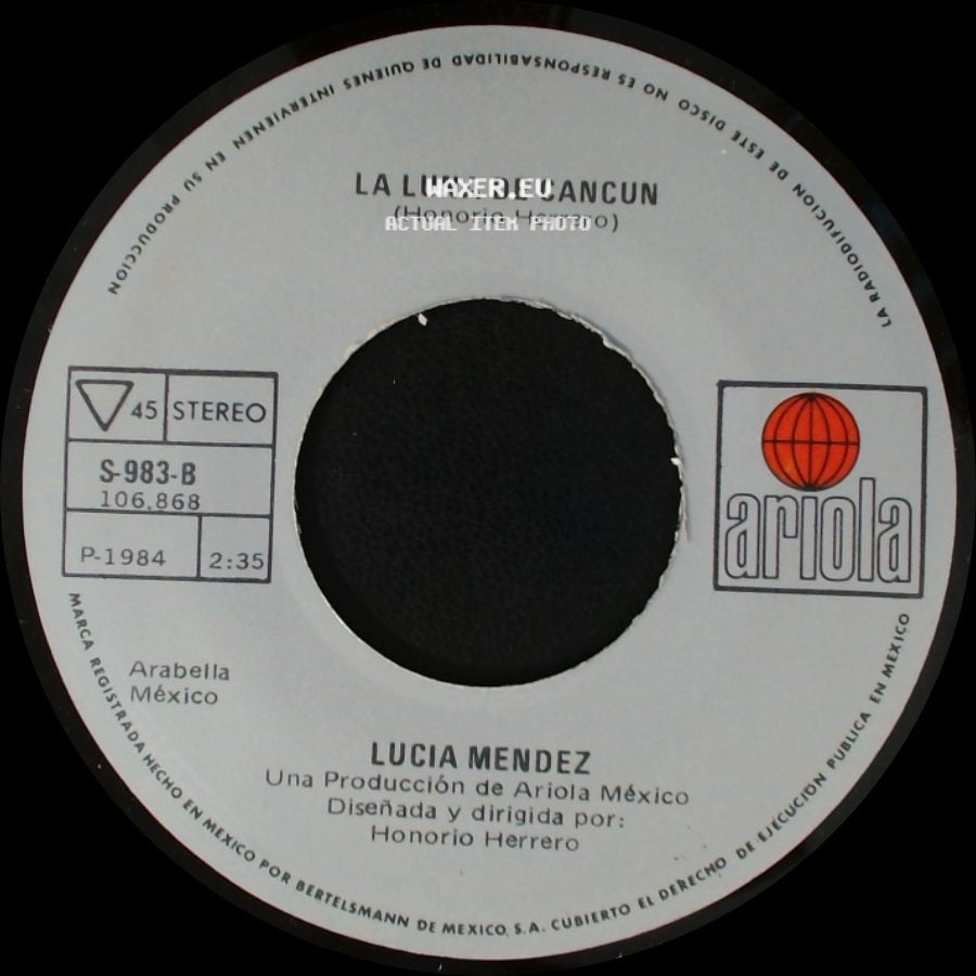 Lucia Mendez - Corazon De Piedra / La Luna De Cancun side B