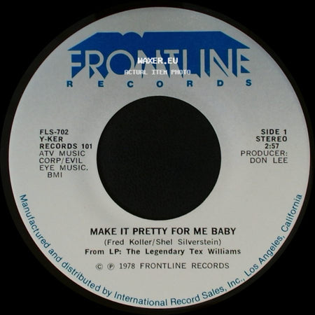 Y-Ker / Tex Williams - Make It Pretty For Me Baby / I'm So Close, I Can Taste It side A