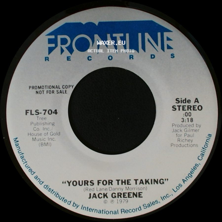 Jack Greene - Yours For The Taking / Sixty Days side A