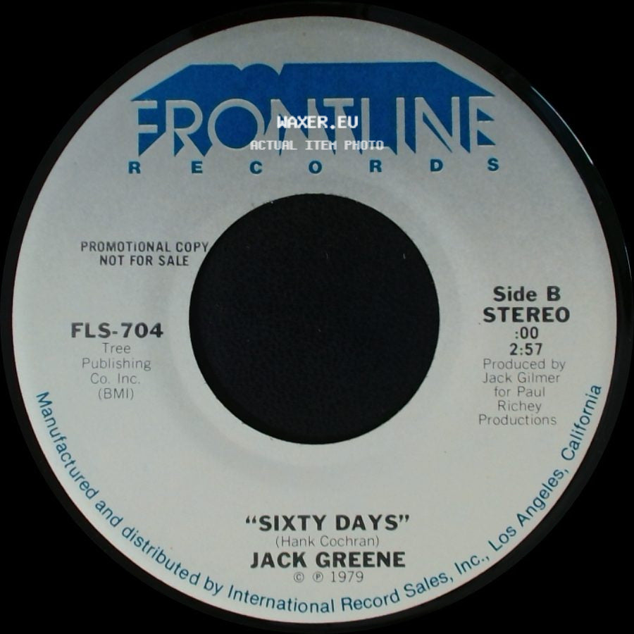 Jack Greene - Yours For The Taking / Sixty Days side B