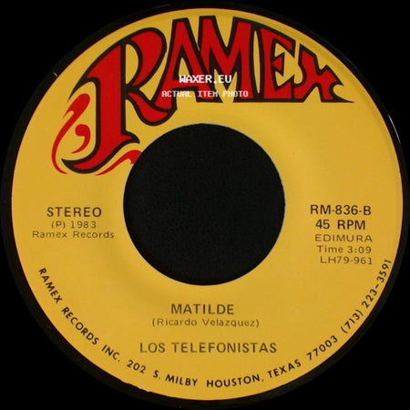 Los Telefonistas - Te Amare Vida Mia / Matilde side B
