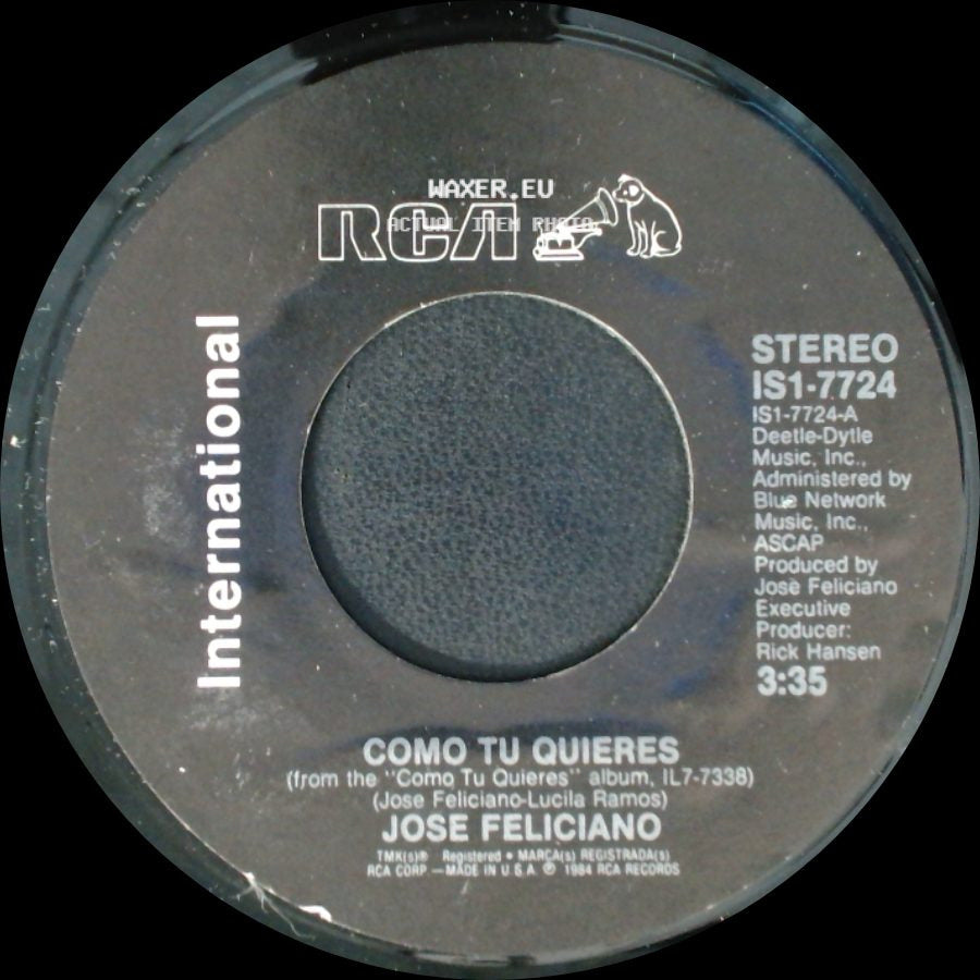 Jose Feliciano - Como Tu Quieres / Vuelveme A Querer side A