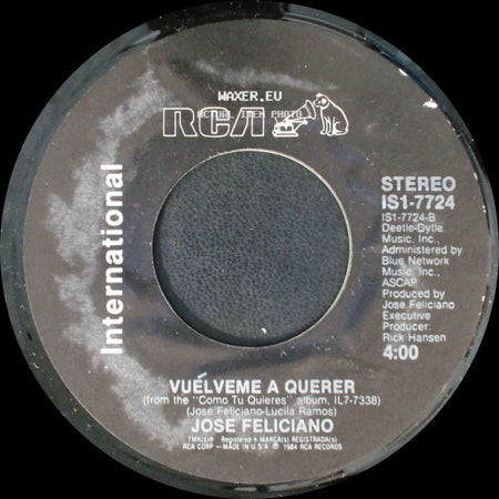 Jose Feliciano - Como Tu Quieres / Vuelveme A Querer side B