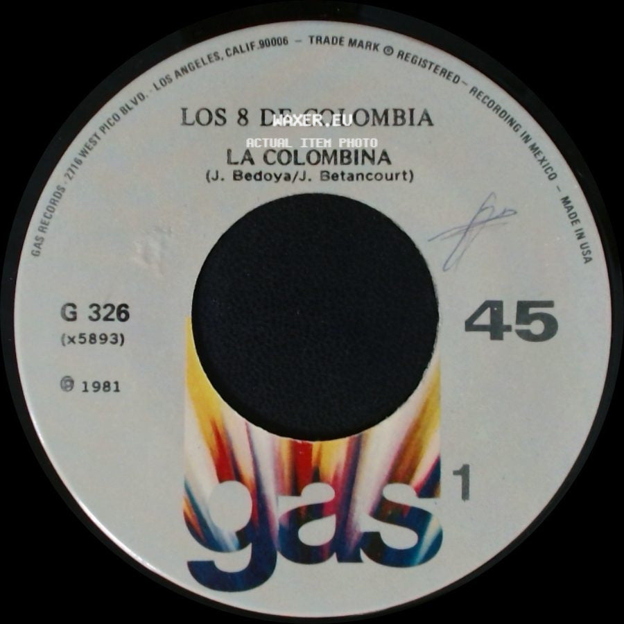 Los 8 De Colombia - La Colombina / El Mono Paternina side A