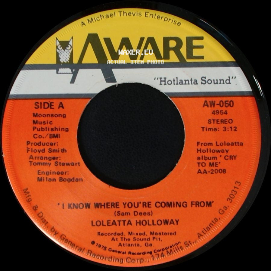 Loleatta Holloway - 'i Know Where You're Coming From' / The Show Must Go On side A