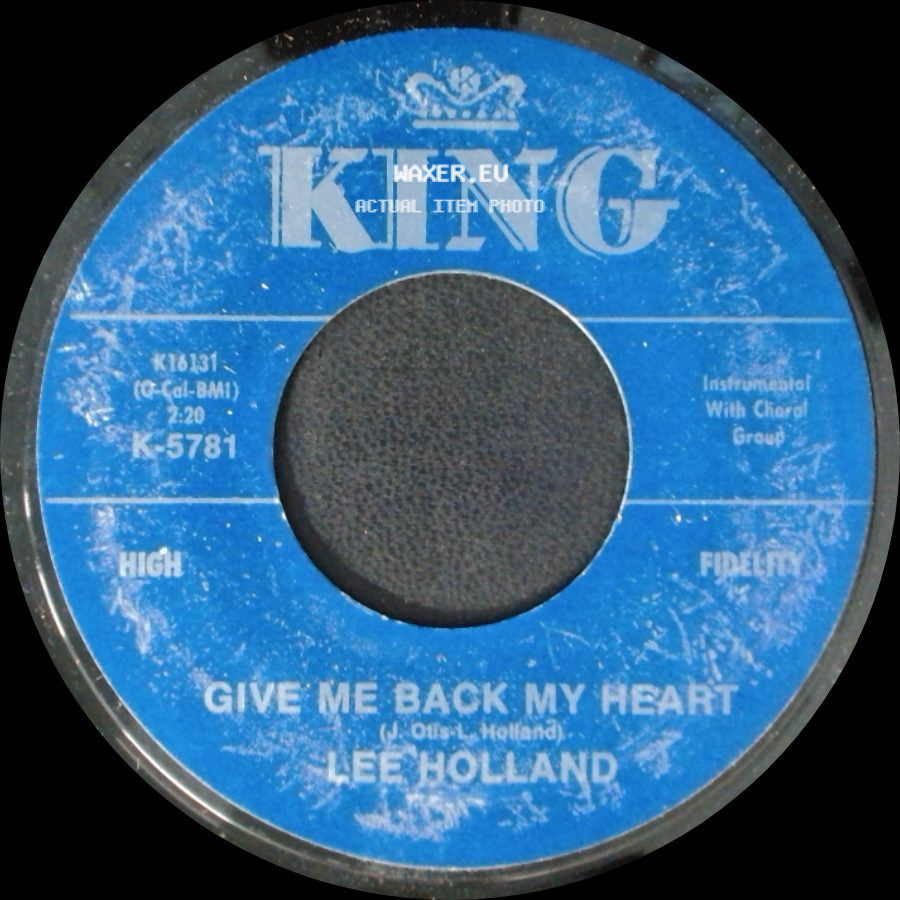 Lee Holland - Give Me Back My Heart / Let's Stay Together side A