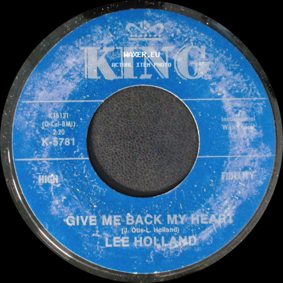 Lee Holland - Give Me Back My Heart / Let's Stay Together side A