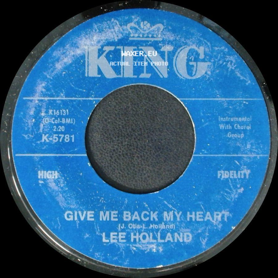Lee Holland - Give Me Back My Heart / Let's Stay Together side A