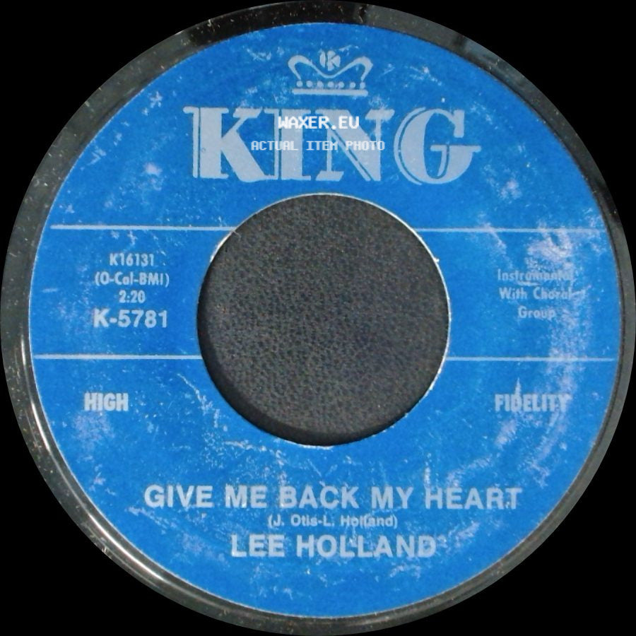 Lee Holland - Give Me Back My Heart / Let's Stay Together side A