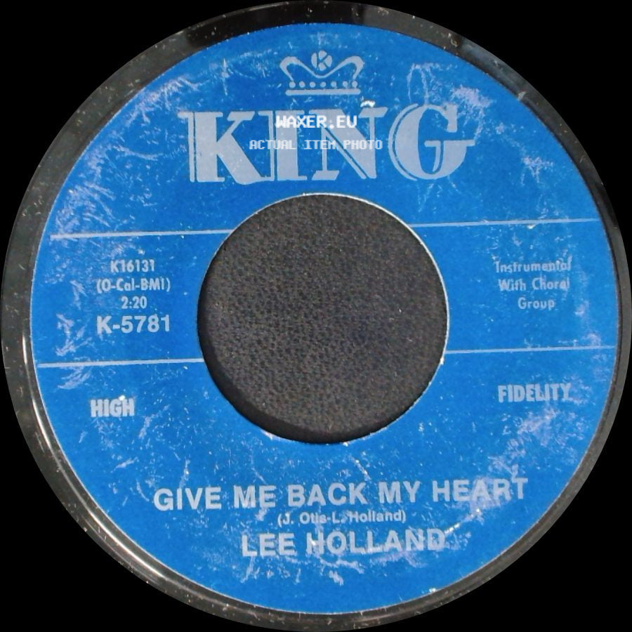 Lee Holland - Let's Stay Together / Give Me Back My Heart side B