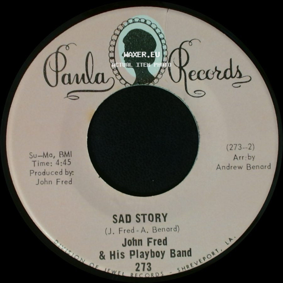 John Fred & His Playboy Band - Sad Story / Agnes English side A